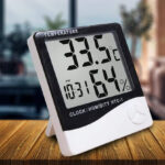 دماسنج و رطوبت سنج و ساعت دیجیتال مدل HTC-1