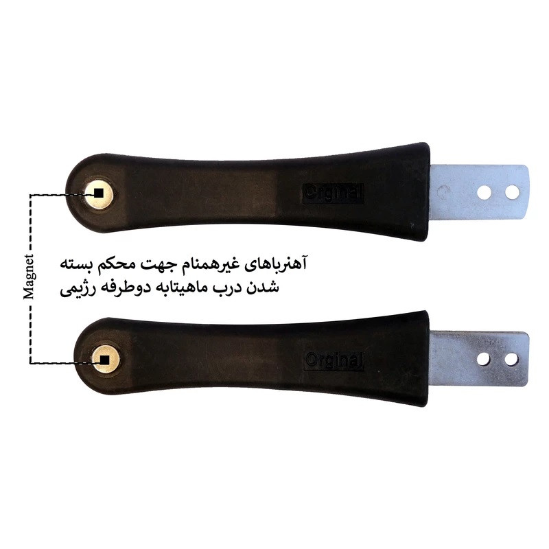 دستگیره تابه و ماهیتابه مگنت مدل رژیمی دسته دو طرفه دوقلو