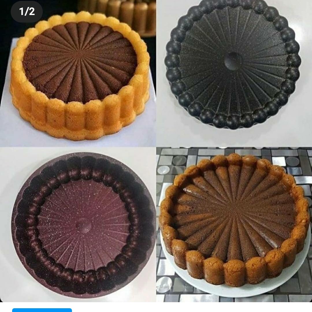 قالب کیک شارلوت لبه کوتاه رنگ متغیر