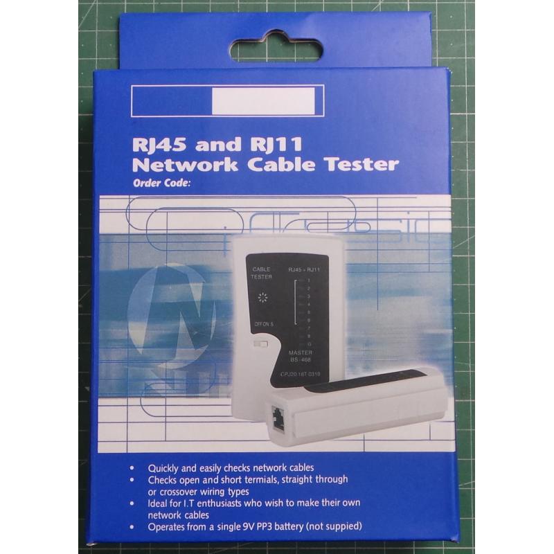 تستر کابل شبکه مدل RJ45 و RJ11