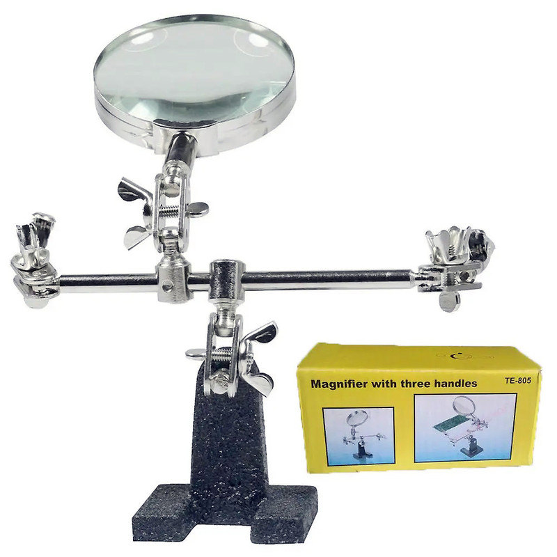 گیره مونتاژ مدل TE-805 به همراه ذره بین