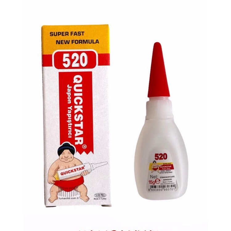 چسب قطره ای کوییک استار (اصلی) 520 وزن 15-20 گرم – سوپر